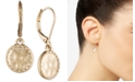 lonna & lilly Gold-Tone Hammered Disc Drop Earrings